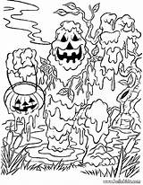 Coloring Ausmalen Monstro Scary Hellokids Drucken Bruxas Lama Pumpkin Monstros Malvorlagen Pântano Farben Coloringhome sketch template