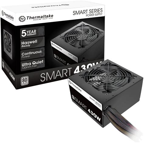thermaltake smart   white continuous power atx  veps  active pfc power supply