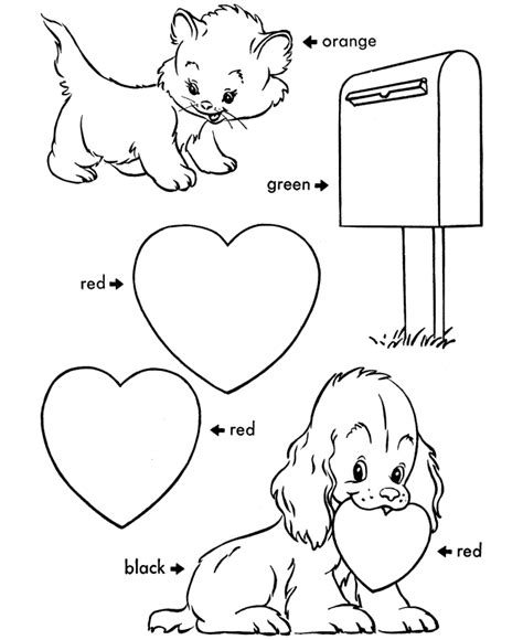 valentines worksheets  coloring pages  kids valentines day coloring page valentine