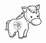 Coloring Little Cute Girls Pages Horse Library Clipart Drawing sketch template