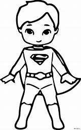 Coloring Superhero Superman Pages Cartoon Kid Drawing Outline Superheroes Printable Waiting Kids Colouring Color Line Heroes Draw Characters Print Board sketch template