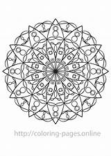 Mandala sketch template