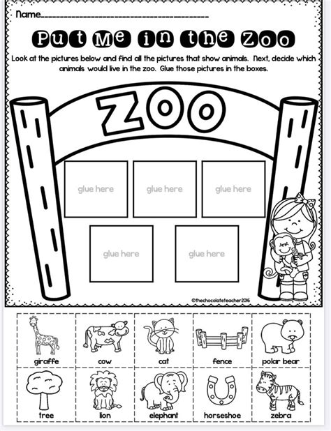 zoo part  printable preschool printables zoo scavenger hunt