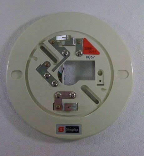 simplex    wire fire alarm mounting base