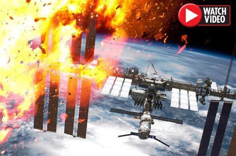 iss could crash into earth and cause 1 000 mile debris