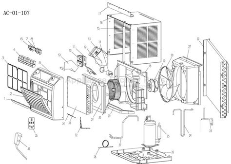 parts  hwrxc haier air conditioners