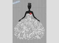 Counted Cross Stitch Pattern Bride in Wedding Dress by SimpleSmart