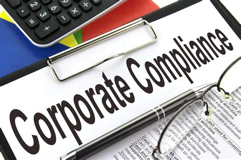 corporate compliance clipboard image