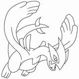 Pokemon Legendary Coloring Lugia Getdrawings Drawing sketch template