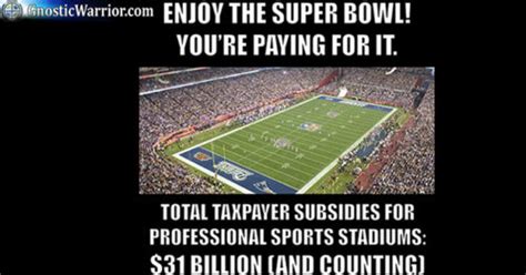 taxpayers pay billions to subsidize professional sports