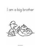 Big Coloring Brother Text Great Other sketch template