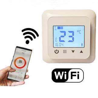 wifi  days programmable thermostat floor heating call