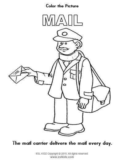 mail carrier printable coloring pages hannah thomas coloring pages