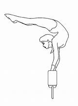 Gymnastics Gymnastik Gymnastic Beam Handstand Ausmalbild Ausmalen Colornimbus sketch template