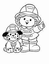 Coloring Pages Firefighter Fire Fighter Preschoolers Preschool Sheets Printable Color Girl Colouring Cute Fighters Firefighters Kindergarten Getcolorings Community Activities Fun sketch template