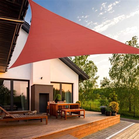 artouch sun shade sail      wall triangle terra uv block  shelter canopy patio