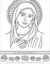 Coloring Crowning May Catholic Pages Saint Category sketch template