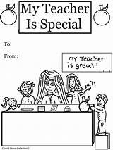 Teacher Coloring Pages Appreciation Special Teachers Printable Kids Color Print Note Educational School Recommended Thanks Give Church Colors Fun sketch template