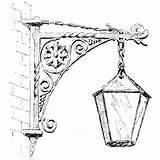 Lamp Hanging Street Drawings Coloring Pages Mounted Wall Drawing Sketch Beeswaxrubberstamps Pencil Sold Dibujos sketch template