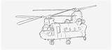 Chinook Military Clipart Helicopter Coloring Pages Transparent Collection Nicepng sketch template