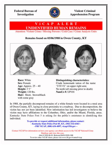 Jane Doe Owen County Kentucky — Fbi