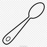 Cuchara Cutlery Tenedor Pngfind sketch template