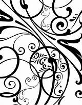 Pages Coloring Swirl Swirls Adult Template sketch template