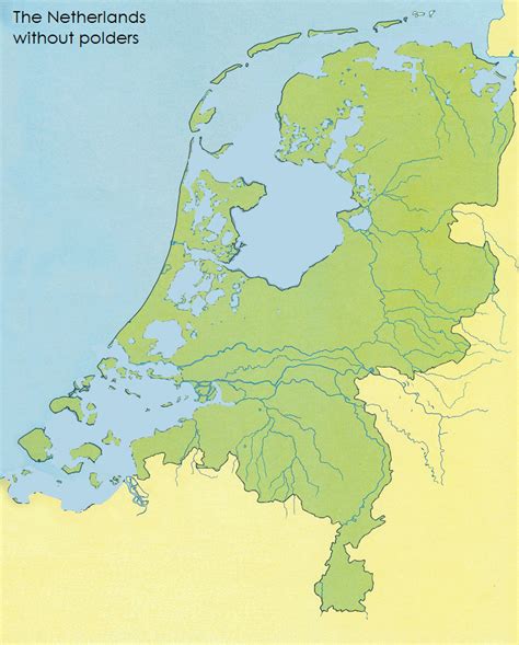 netherlands  polders oc holland map netherlands polder