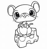 Pages Cute Coloring Mice Template sketch template