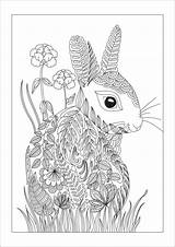 Coloring Rabbit Pages Adult Bunny Easter Colouring Printable Coloringbay Hare Made Flowers March Kids Visit Christmas Wild Choose Board Animal sketch template