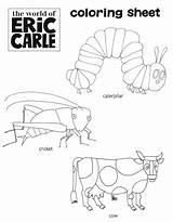 Carle Eric Coloring Activities Preschool Worksheets Template Kids Book Printable Very Kindergarten Downloadable Elementary Education Teens Class Chameleon Choose Board sketch template