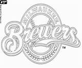Brewers Milwaukee Kleurplaten Loghi Colorear sketch template