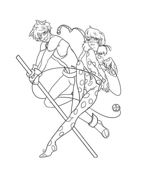 miraculous ladybug coloring pages printable lineart