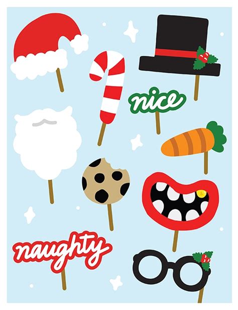printables christmas photo booth props hp canada