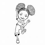 Coloring Girl Pages Curly Hair African Little Afro Drawing Girls American Kids Woman Coloriage Colouring Getdrawings Natural Sheets Cute Women sketch template