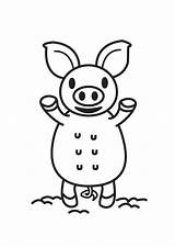 Schweinchen Malvorlage Ausmalbilder Abbildung Große Herunterladen Ausdrucken sketch template