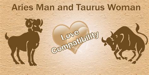 aries man and taurus woman love compatibility