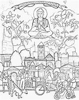 Coloring Pages Rivera Diego Buddha Buddhism Jacob Lawrence Camilla Getcolorings Printable Getdrawings Color Sheets Community Colorings sketch template