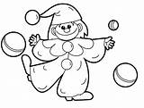 Juggling Coloring Pages Clown Balls Toys Juggler Getcolorings Template Color sketch template