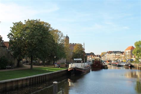 gracht bij de stadsmuur netherlands canal structures city  nederlands  netherlands