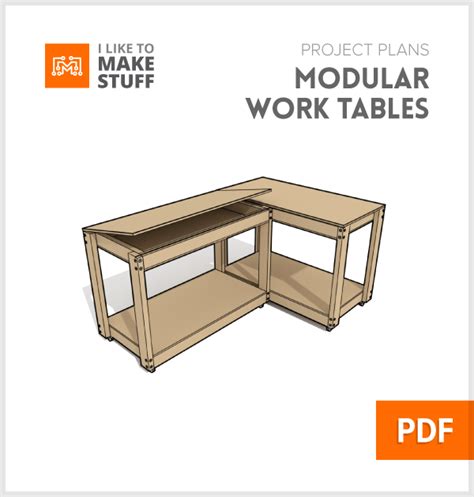 modular work tables digital plans     stuff work table workbench plans sewing