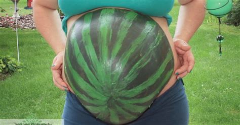 Watermelon Belly Painted Pregnancy Bellies Pinterest