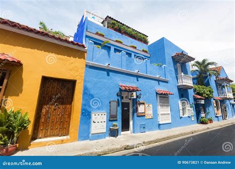 edificios coloridos de cartagena foto editorial imagen de edificios