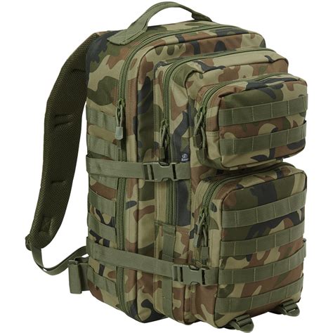 brandit  military cooper rucksack large molle hunting backpack woodland camo ebay