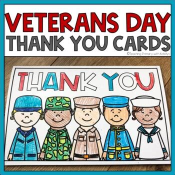 veterans day   card printable template tpt