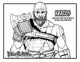 Kratos Coloring Pages Draw Drawing War God Getcolorings Drawings Too Getdrawings Paintingvalley Printable sketch template