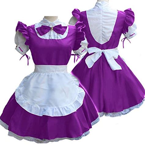 vovotrade womens anime maid costume cosplay french apron maid dress