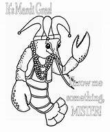 Crawfish Lobster Carnival sketch template