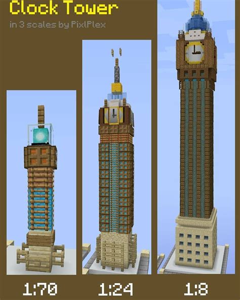 minecraft clock tower schematic