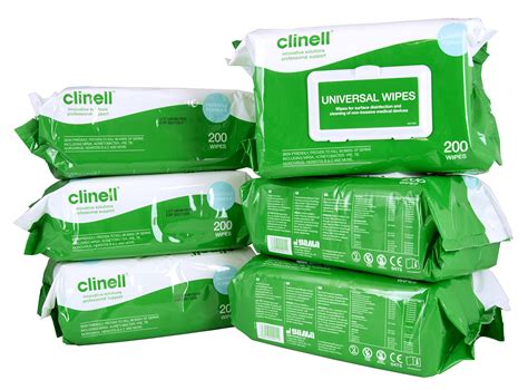 buy clinell universal cleaning  surface disinfection wipes  pack